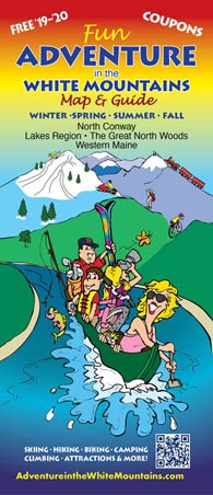 Cover to the Adventure in the White Mountains map and guide
